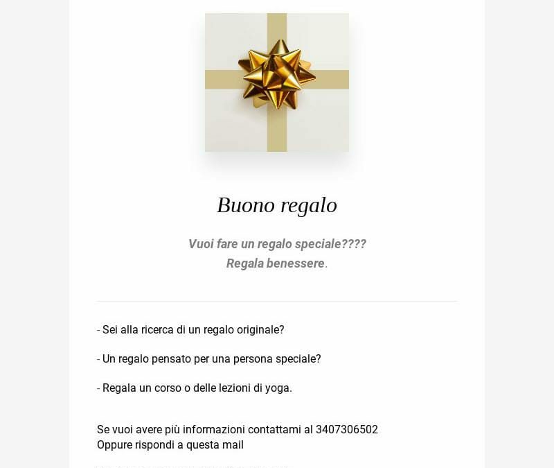 Buono regalo